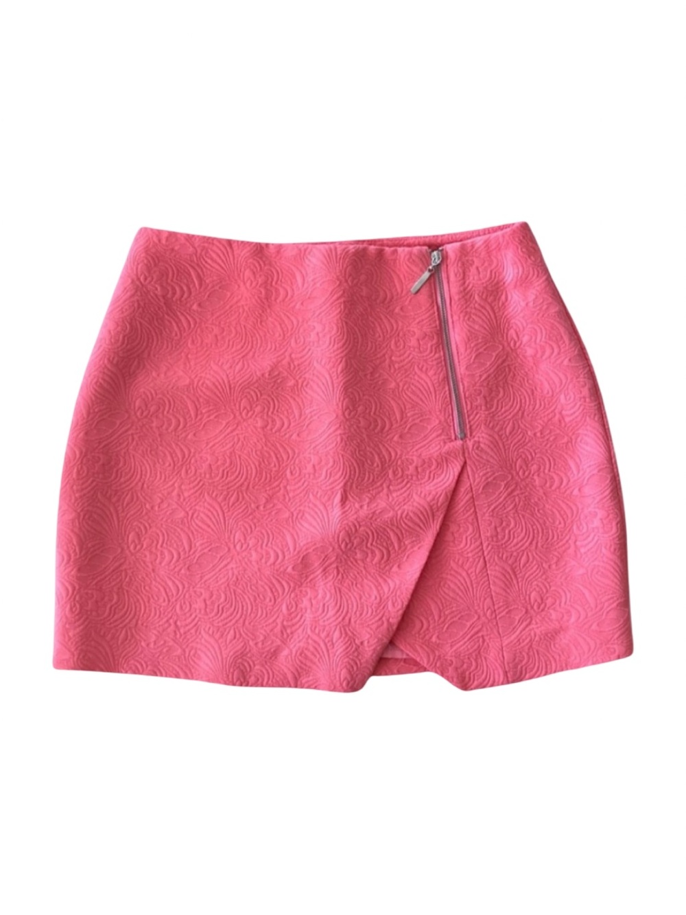Forever 21 pink salmon skirt with front zipper, Barbie and mean girls vibe